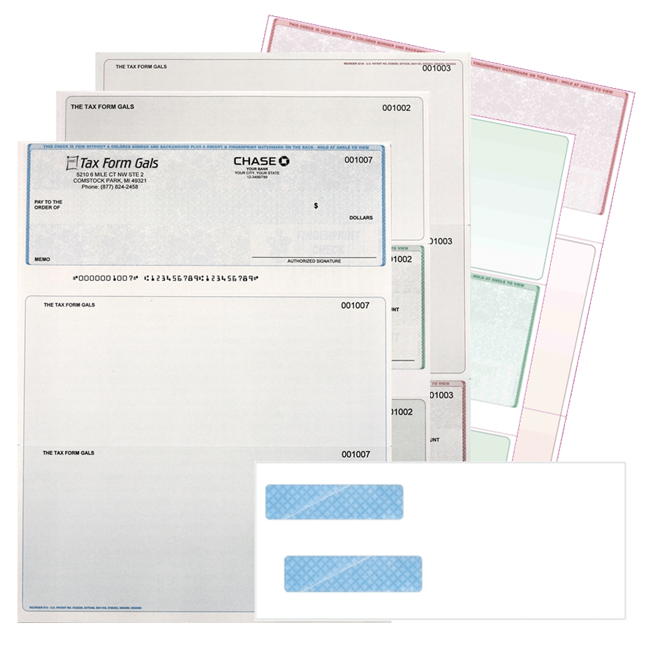 QuickBooks Envelopes for Checks and Tax Forms
